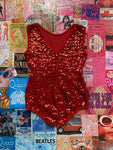 Red Sequin Leotard