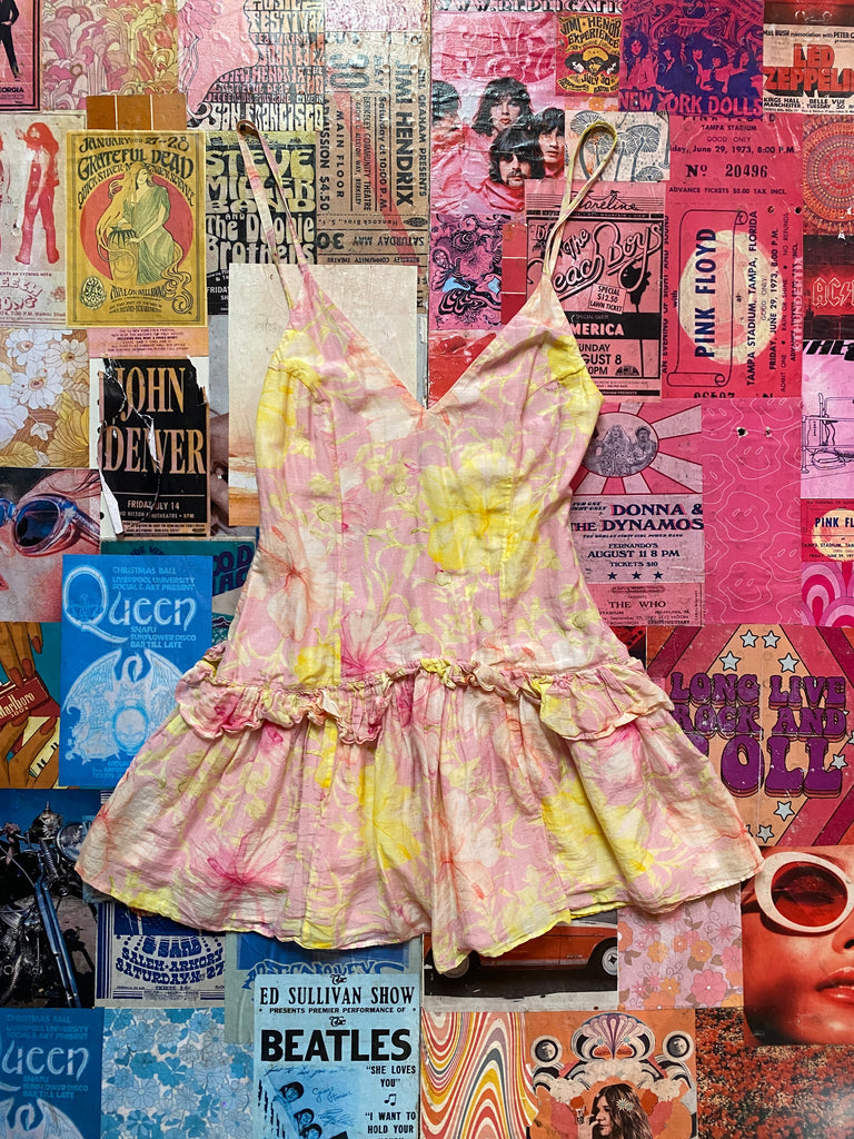 love shack mini dress LoveShackFancy Liria Dress - Honey Shimmer