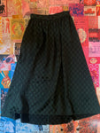 Dark Green Checkered Skirt