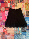 Black Lace and Silk Skirt