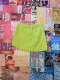 Light Green Denim Mini Skirt