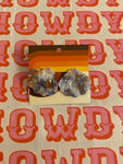 Blue Tortoise Shell Earrings
