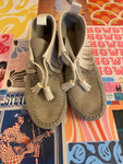 Grey Suede Moccasins