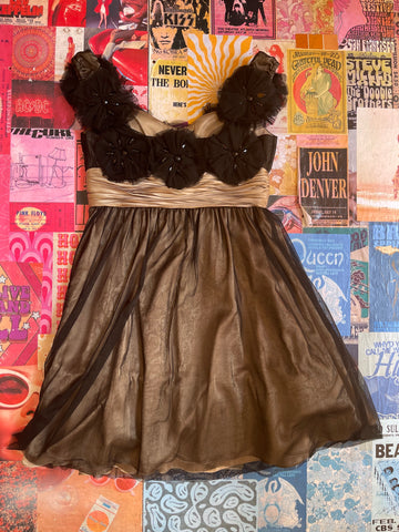 Black Betsey Johnson Tulle Mini Dress