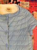 Light Blue Short-Sleeved Puffer