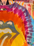 Rainbow Tie Dye Rolling Stones Tee