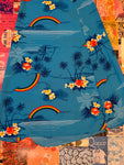 Blue Print Rainbow Scarf Skirt