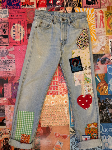 Patchwork Denim Jeans