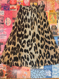 Ganni Leopard Print Long Skirt