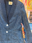 Lafayette 148 Denim Stitch Blazer