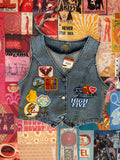 Penny Lane Denim Button Vest