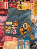 Penny Lane Denim Button Vest