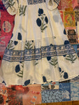 Sue Sartor White and Blue Floral Dress