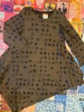 Bryn Walker Brown Dress with Black Polka Dots