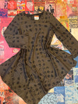 Bryn Walker Brown Dress with Black Polka Dots