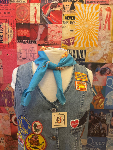 Light Blue Bird Scarf