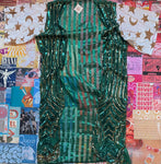 Green & White Kimono
