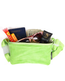 Slim Fanny Pack Festival Crossbody Belt Bag Corduroy Green