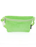 Slim Fanny Pack Festival Crossbody Belt Bag Corduroy Green