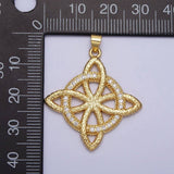 24K Gold Filled Celtic Knots Pendant AA257