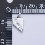 18K Gold Filled United States of America State Map Charm in Gold & Silver | AK064 - AK113
