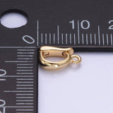 14K Gold Filled 10mm Mini Snap Latch Bail Minimalist Findings | Z698