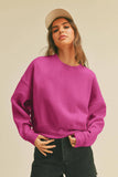Blank Short Cropped Long Sleeve Sweatshirt