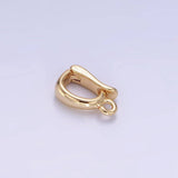 14K Gold Filled 10mm Mini Snap Latch Bail Minimalist Findings | Z698