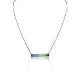 Polished Blank Stainless Steel Bar Necklace
