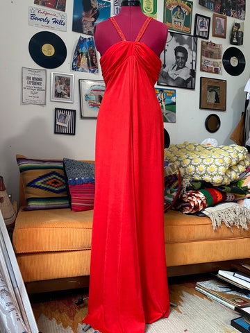 Red Jersey Maxi Dress East and Up Red Jersey Maxi Dress East and Up